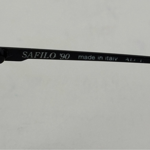 Vintage Safilo '90 Elasta Eyeglasses SP3630 FRAMES ONLY Italy Black Aviator - Picture 5 of 16